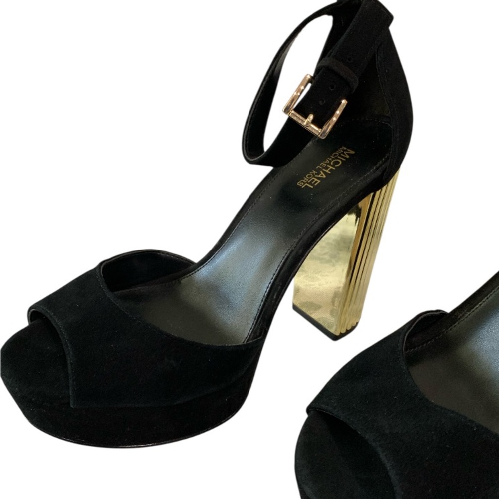 MICHAEL Michael Kors Porter Ankle Strap Platforms Size 7M Party Date Night Event - Picture 6 of 11